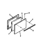 Oven door section 911.6118811, 911.7118811