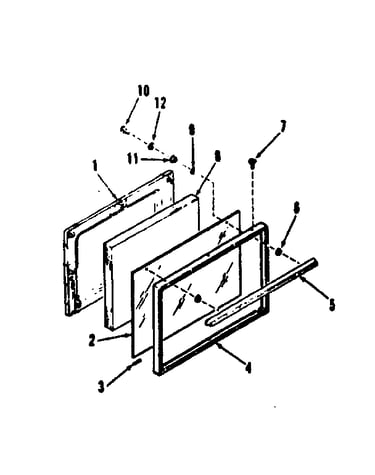 Oven door section 911.7138811