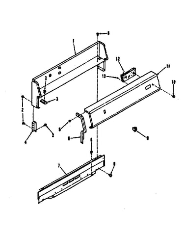 Backguard section
