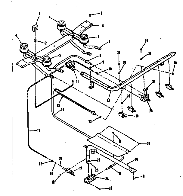 Burner section
