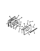 Oven door section 911.6128811, 911.7168811