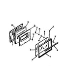 Oven door section 911.6148811, 911.6168811