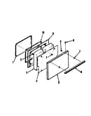Oven door section