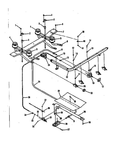 Burner section