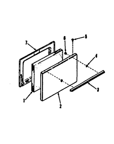 911.6118810, 911.7118810 oven door section