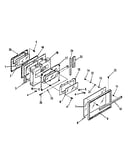 Oven door section