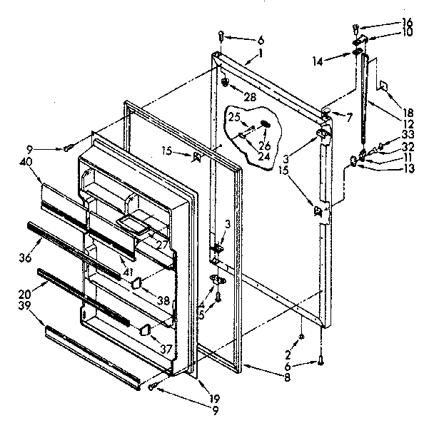 Refrigerator door