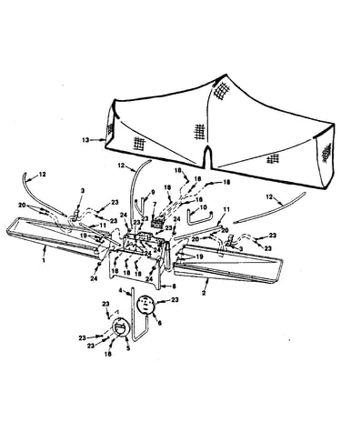 Trough, net & clamp assembly