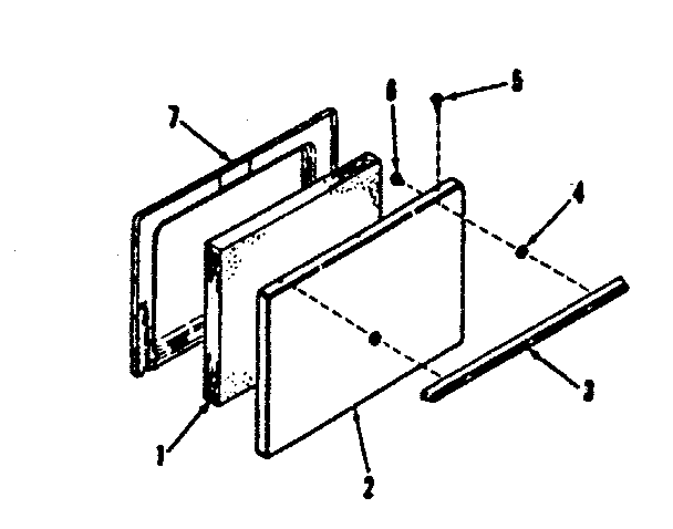 911.6108810, 911.9108810 OVEN BUTTON DOOR SECTION