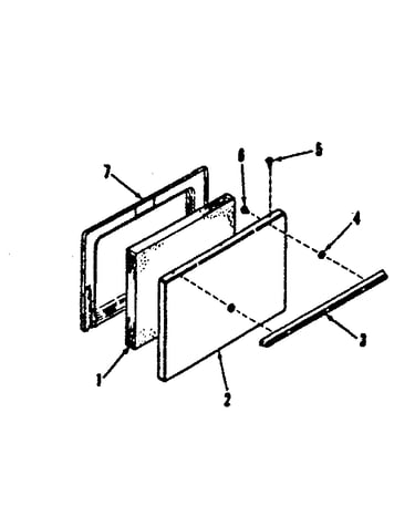 911.6108810, 911.9108810 oven button door section