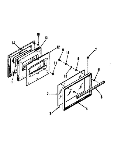 Oven door section