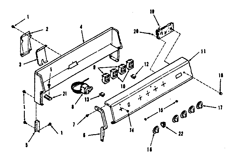 Backguard section