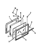 Oven door section
