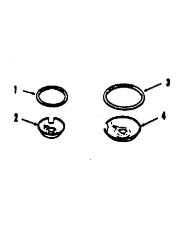 Porcelain pan and chrome ring kit