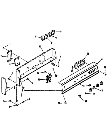 Backguard section