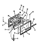 Oven door section