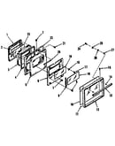 Oven door section