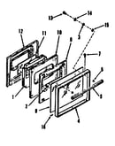 Oven door section