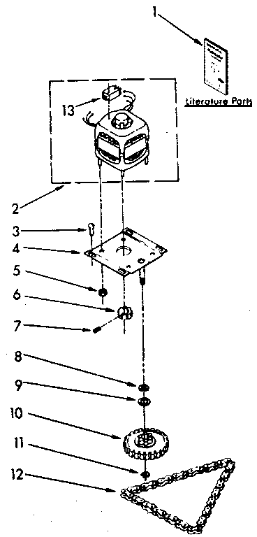 Motor and drive parts