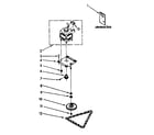 Kenmore 6651398580 motor and drive parts diagram