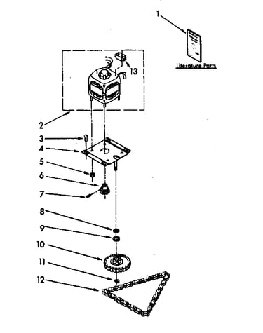 Motor and drive parts