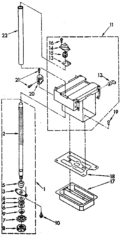 Power screw and ram parts