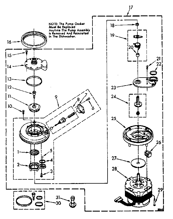 Pump and motor