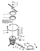 Heater, pump and lower spray arm