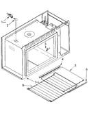 Microwave cabinet and hinge