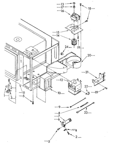 Microwave magnetron and air flow