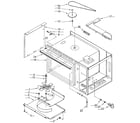 Kenmore 6654438890 microwave cabinet and stirrer diagram
