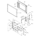 Kenmore 6654438890 microwave door and latch diagram