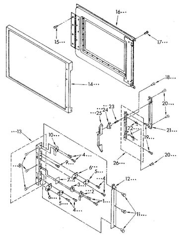 Microwave door and latch