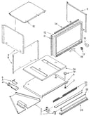 Lower electric oven cabinet and air flow