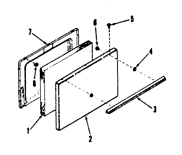 OVEN DOOR SECTION