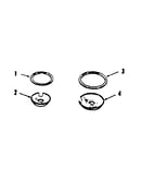 Porcelain pan and chrome ring kit no. 8068410