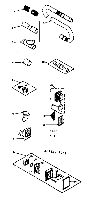 Installation parts for 1-3/4" pipe system