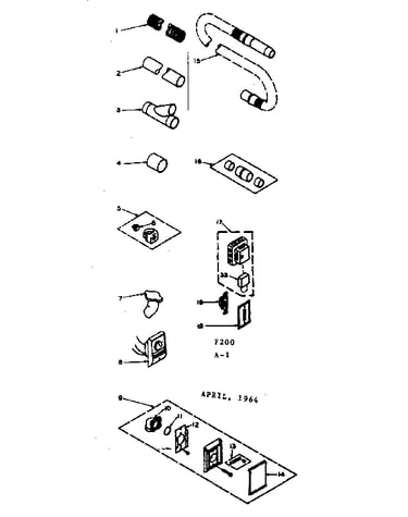 Installation parts for 1-3/4" pipe system