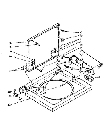 Washer top and lid parts