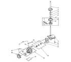 Kenmore 11084419300 brake, clutch, gearcase, motor and pump parts diagram