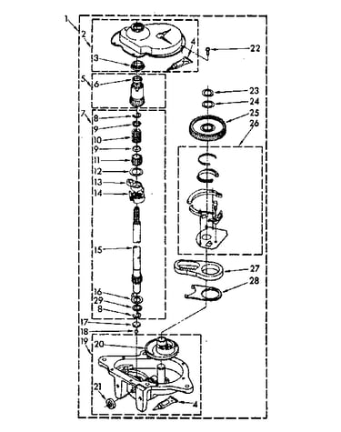 Gearcase parts