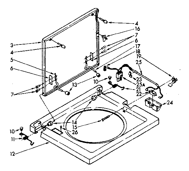 Washer top and lid parts