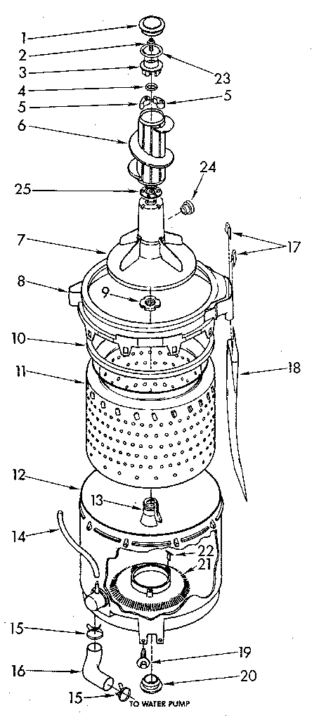 Tub and basket parts