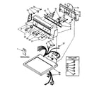 Kenmore 11086884700 top and console parts diagram