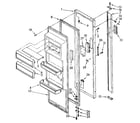 Kenmore 1068582460 refrigerator door parts diagram