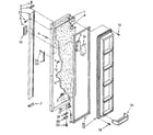 Kenmore 1068582480 freezer door parts diagram