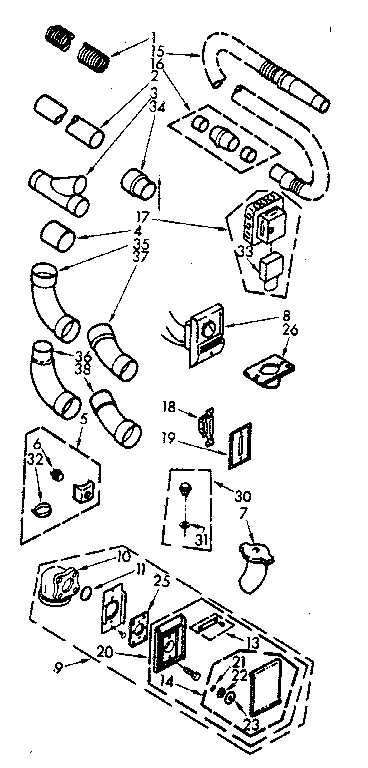 INSTALLATION KIT PARTS FOR 1-3/4" PIPE SYSTEM