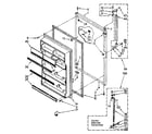 Kenmore 1068790333 refrigerator door parts diagram