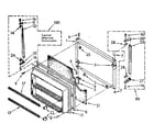 Kenmore 1068790363 freezer door parts diagram