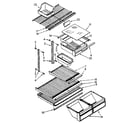 Kenmore 1068790373 shelf parts diagram